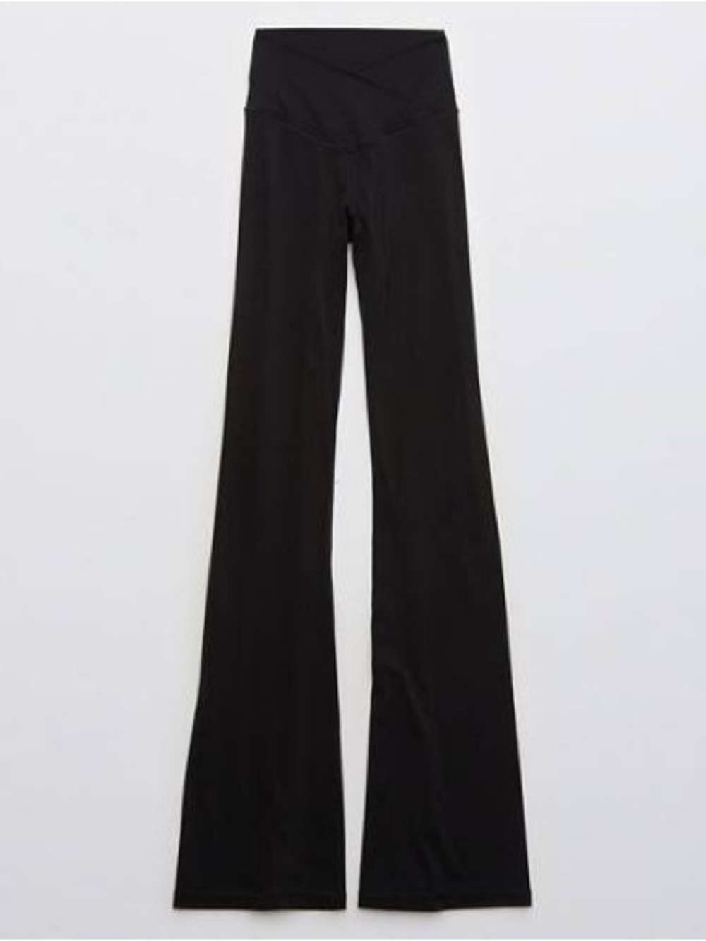OFFLINE by Aerie Real Me Crossover Flare Leggings Black - Size Small